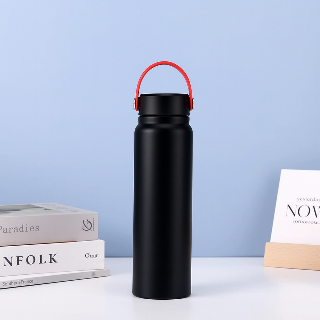 #3026 Stainless Steel Bottle with Handle.