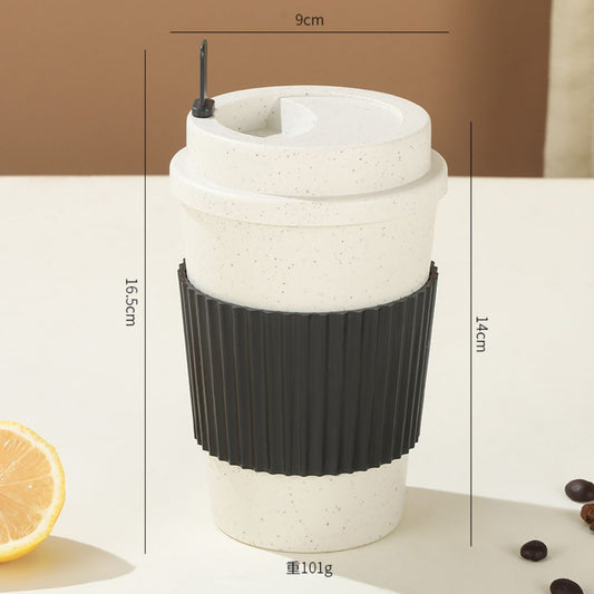 #M7 Eco-Friendly Wheat Fiber Coffee Cup