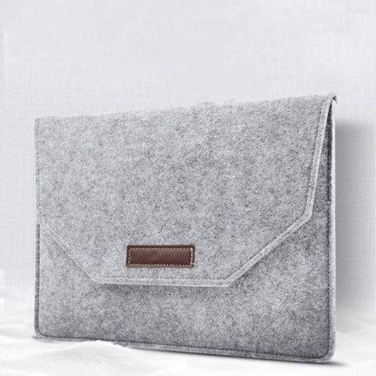 15.6inch Felt Laptop Sleeve with Pocket Organizer