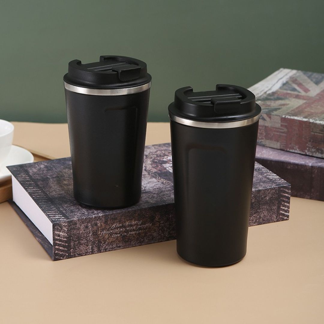 #1011 Stainless Steel Coffee Flask - Gaia Gifts Co