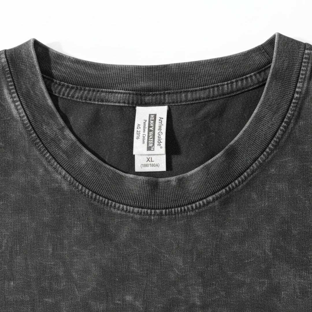 Vintage Snowflake Washed Tee (205gsm) - AG2316