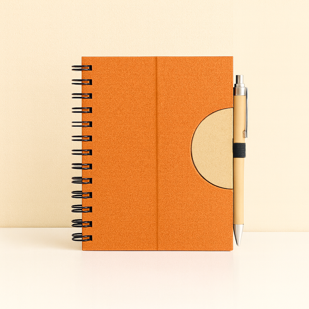 #7117 Eco Notebook with Bamboo Pen - Gaia Gifts Co