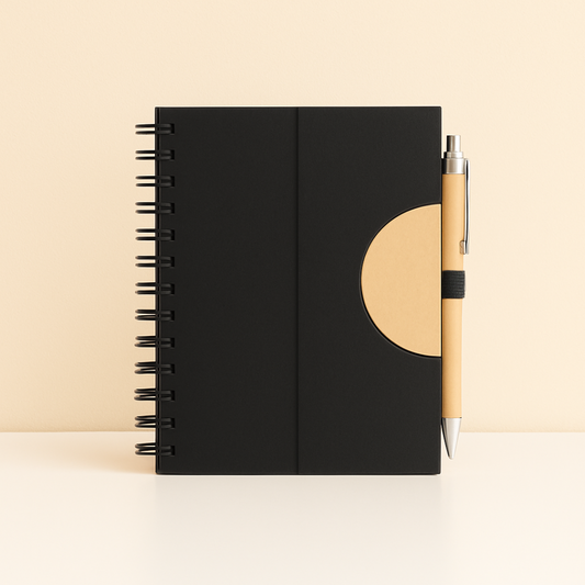 #7117 Eco Notebook with Bamboo Pen - Gaia Gifts Co
