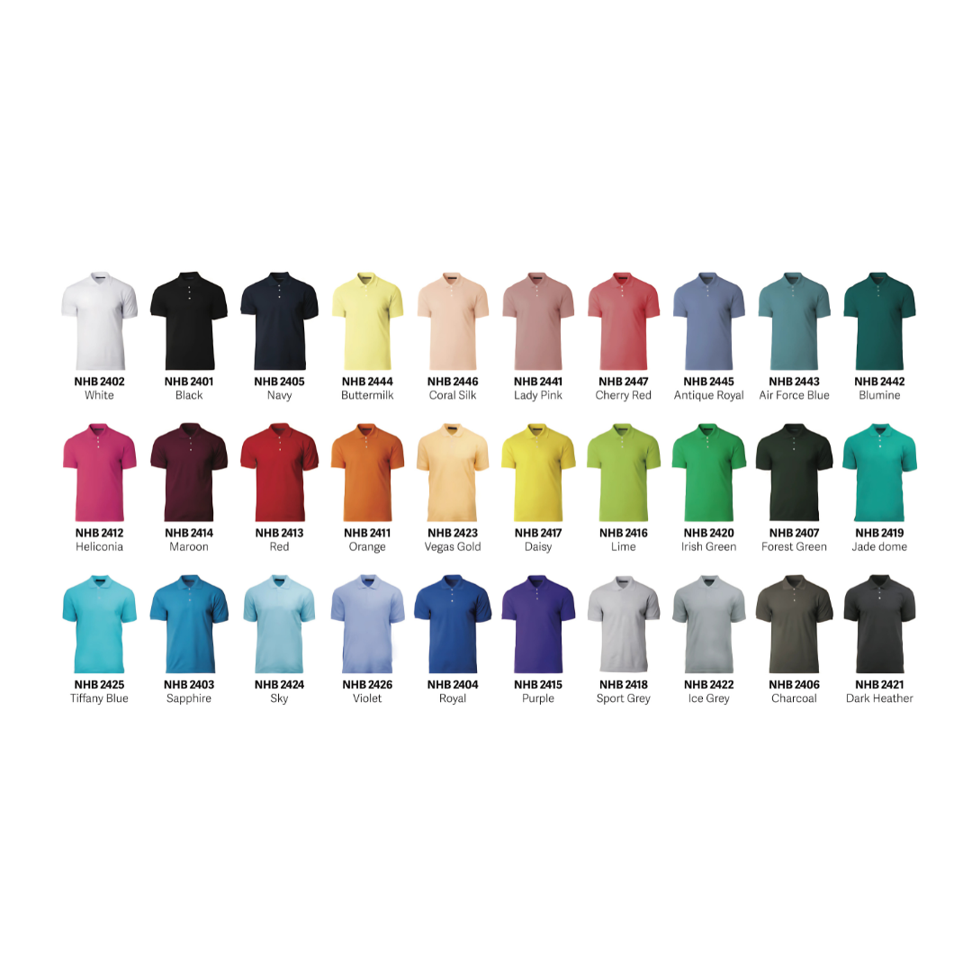 Honeycomb Cotton Polo Shirt (220gsm) - NHB2400