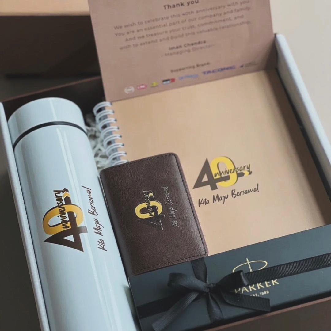 Custom Logo Gift Set - 40th Anniversary Event - Gaia Gifts Co