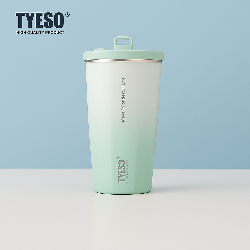 #3633 TYESO Stainless Steel Vacuum Tumbler.