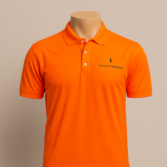 CRP7210 Neon Orange Microfibre Polo Shirt