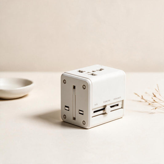 #GM2026 Universal Travel Adapter with Dual USB Ports