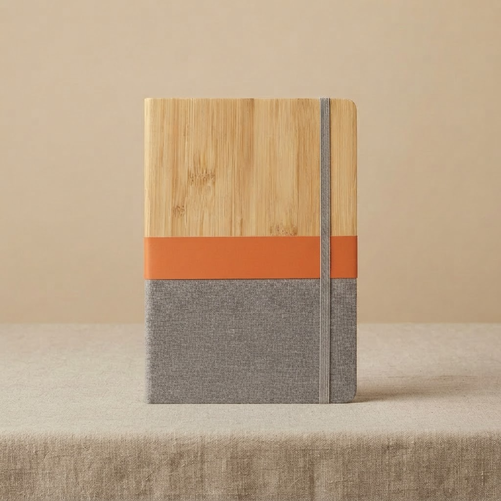#M308 Bamboo Cover Notebook - Gaia Gifts Co
