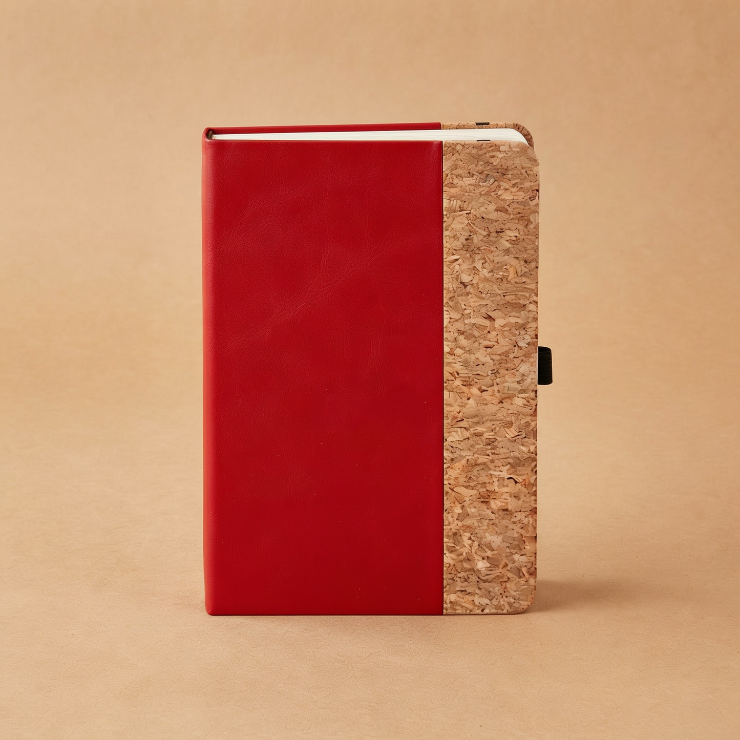 #M878 Cork Oak PU Leather Notebook