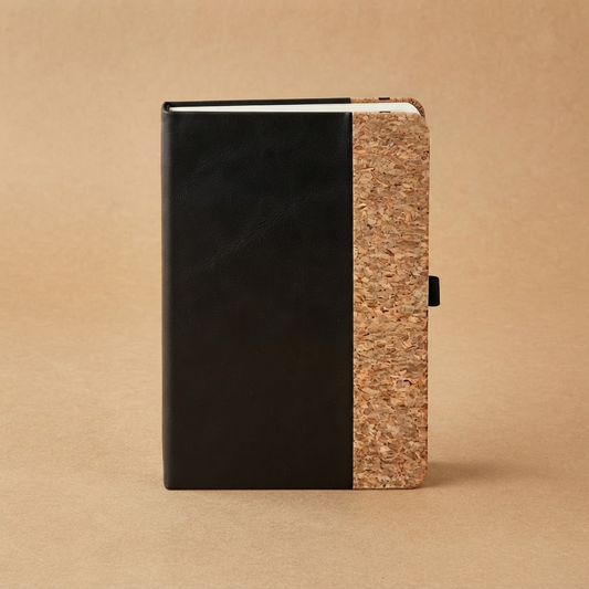 #M878 Cork Oak PU Leather Notebook - Gaia Gifts Co
