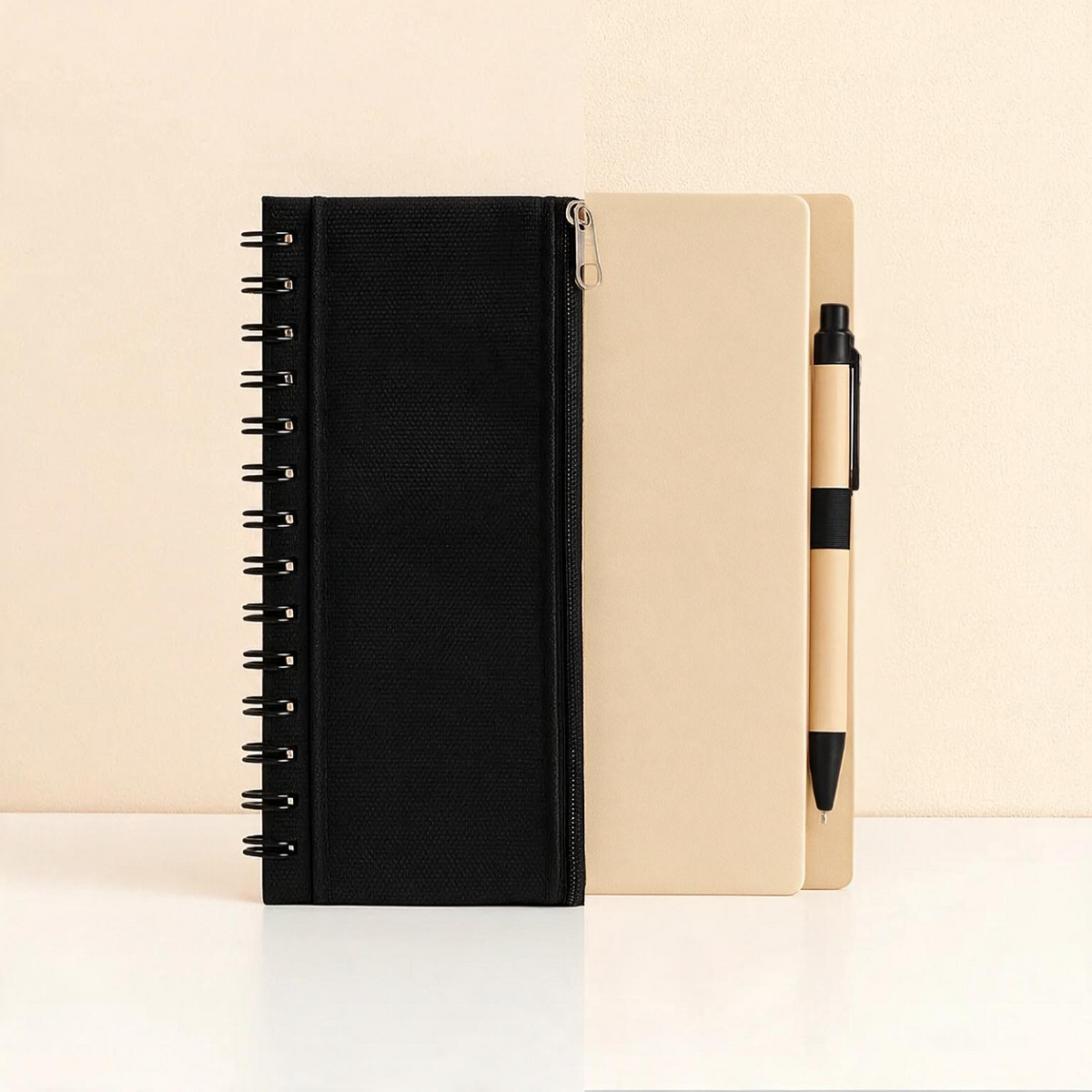 #M6 Eco Notebook with Non Woven Pen Pouch & Pen