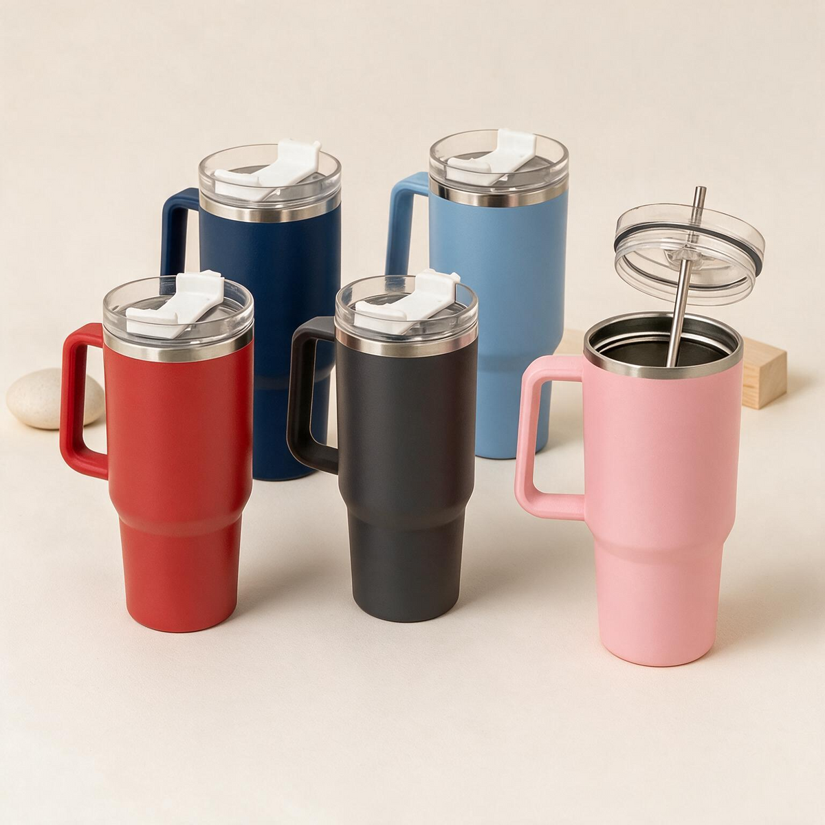 #GM1720 Stainless Steel Thermo Flask with Straw