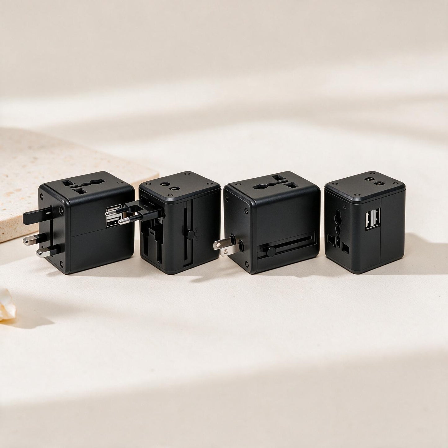 #GM2026 Universal Travel Adapter with Dual USB Ports