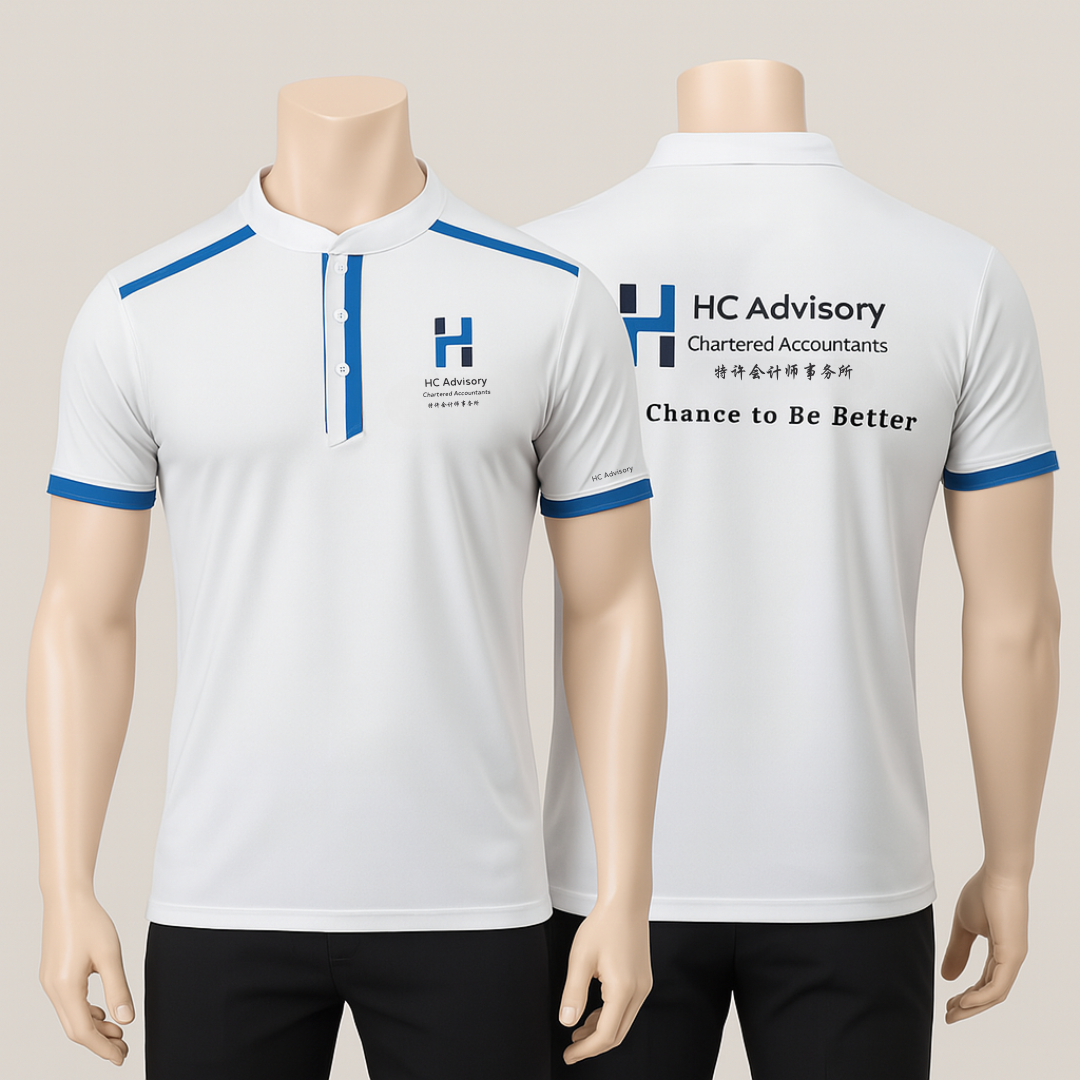 White/Sea Blue Microfibre Polo (M38-00)