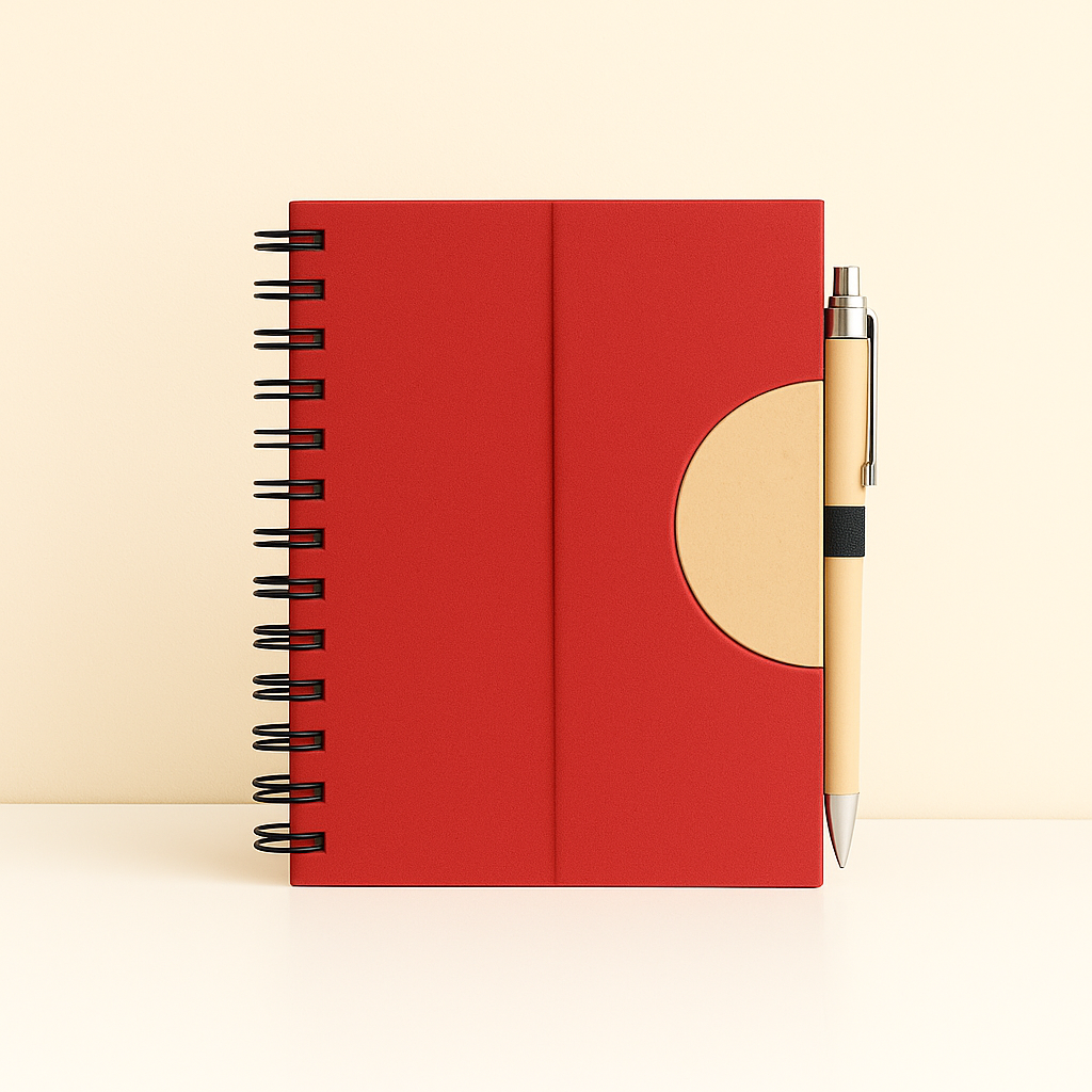#7117 Eco Notebook with Bamboo Pen - Gaia Gifts Co