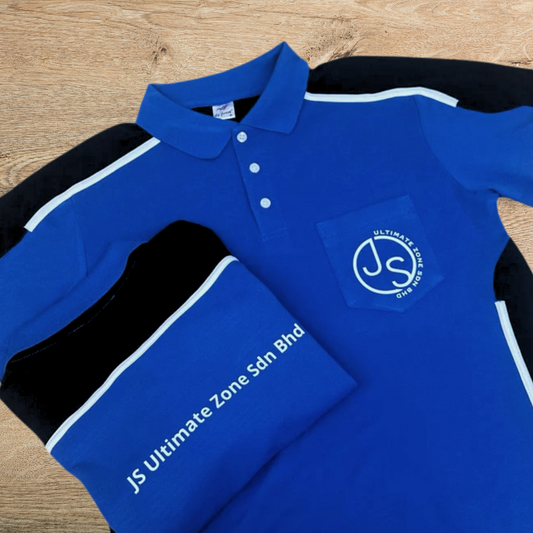 Royal Blue Honeycomb Polo (L11-07) - With Add On Front Pocket - Gaia Gifts Co