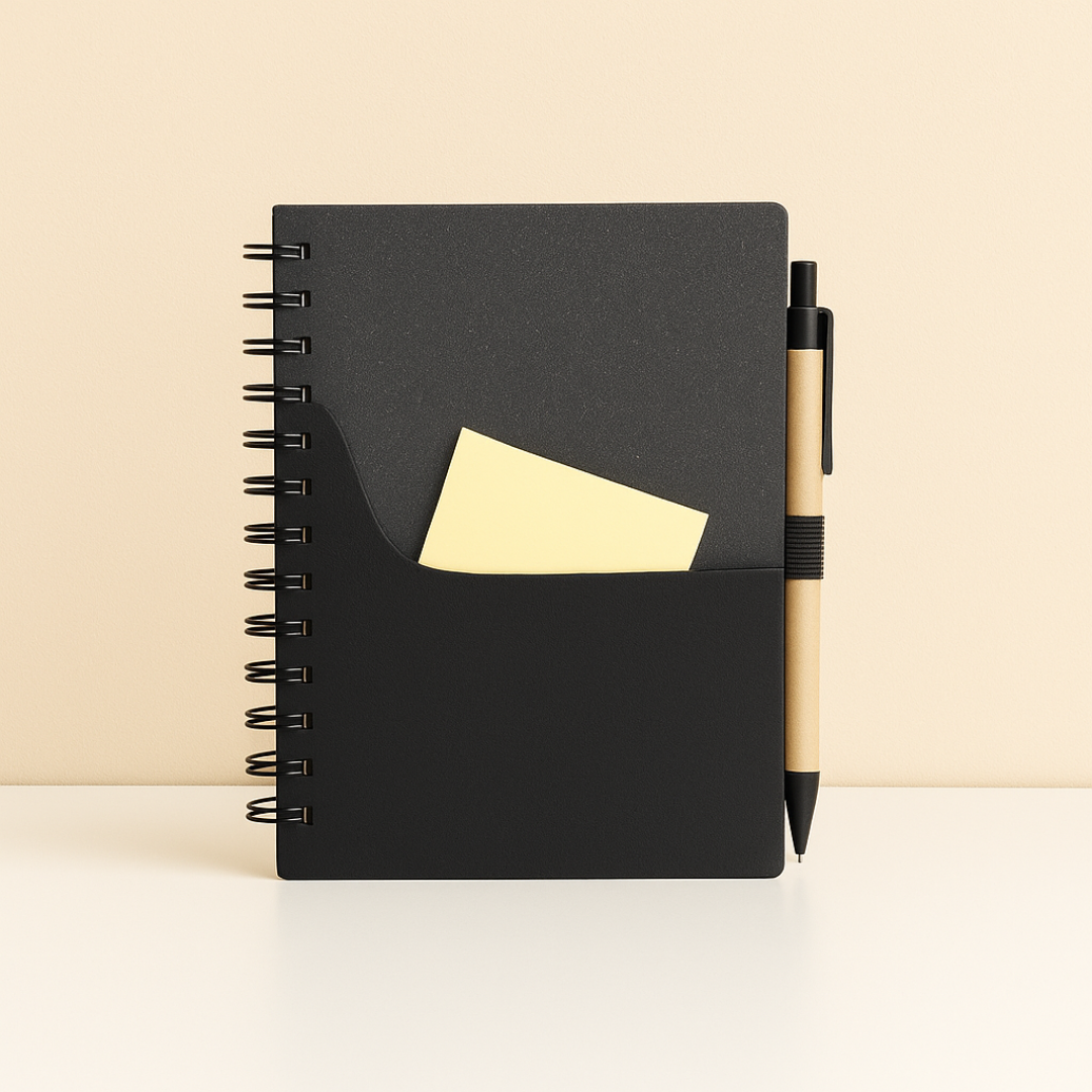 #7894 Eco Notebook with Pen & Pocket - Gaia Gifts Co