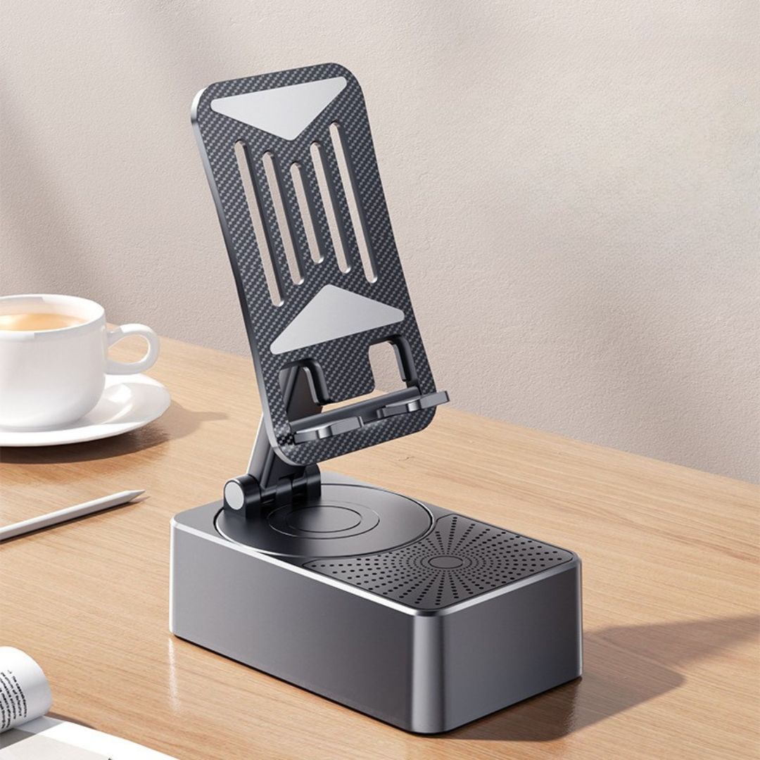 3-in-1 Phone Holder, Powerbank &amp; Bluetooth Speaker
