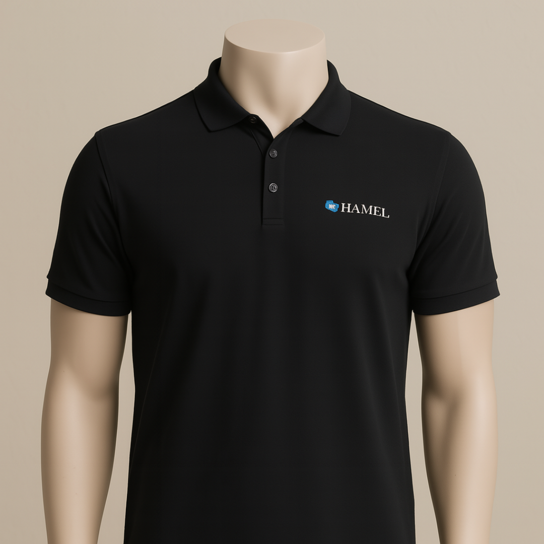 Black Honeycomb Grand Lycra Polo Shirt (L03-1)