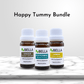 happy tummy bundle to help with digestion with essential oils ginger, peppermint and lemon 10ml