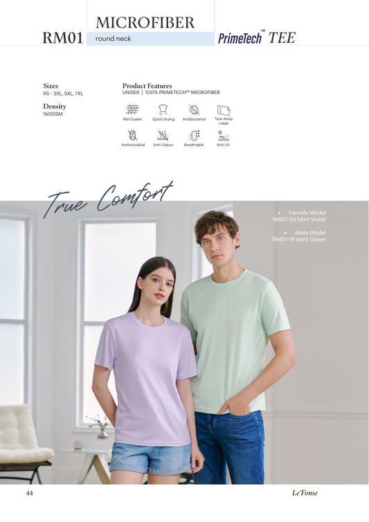 Microfiber Quick Dry Roundneck RM01 - Le'fonse