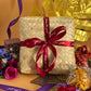 Front cover of anbu deepavali gift box with red ribbon 