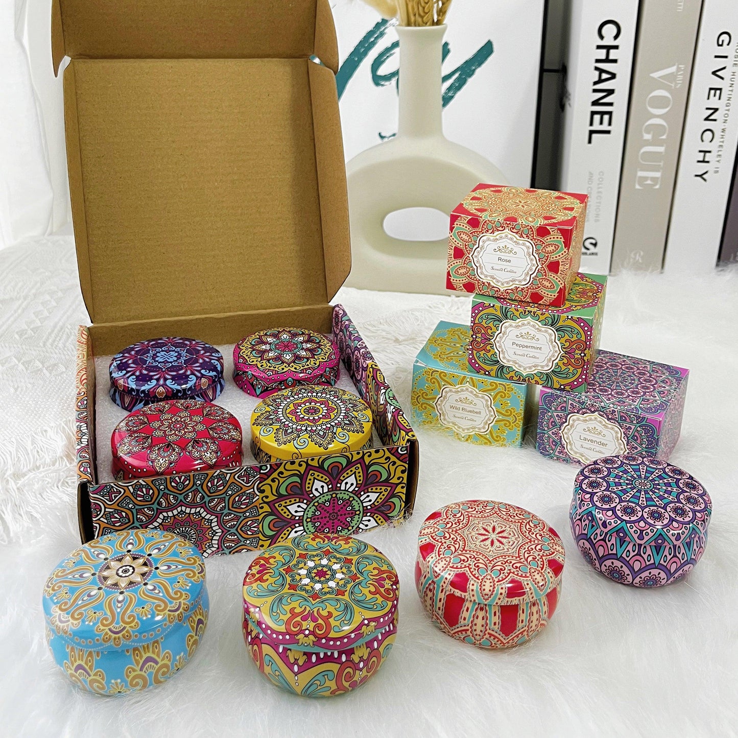 Batik Scented Candles - 75g - Gaia Gifts Co