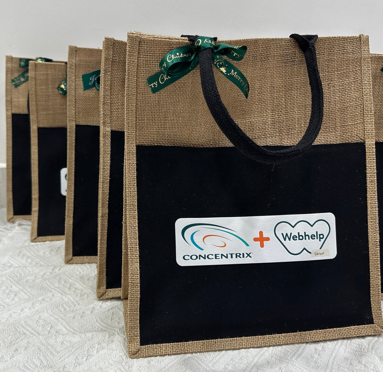 Jute Goodie Bag - Concentrix - Gaia Gifts Co