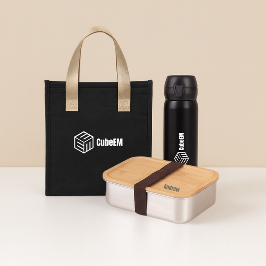 Customised Eco Wheat Lunchbox Set - ACM