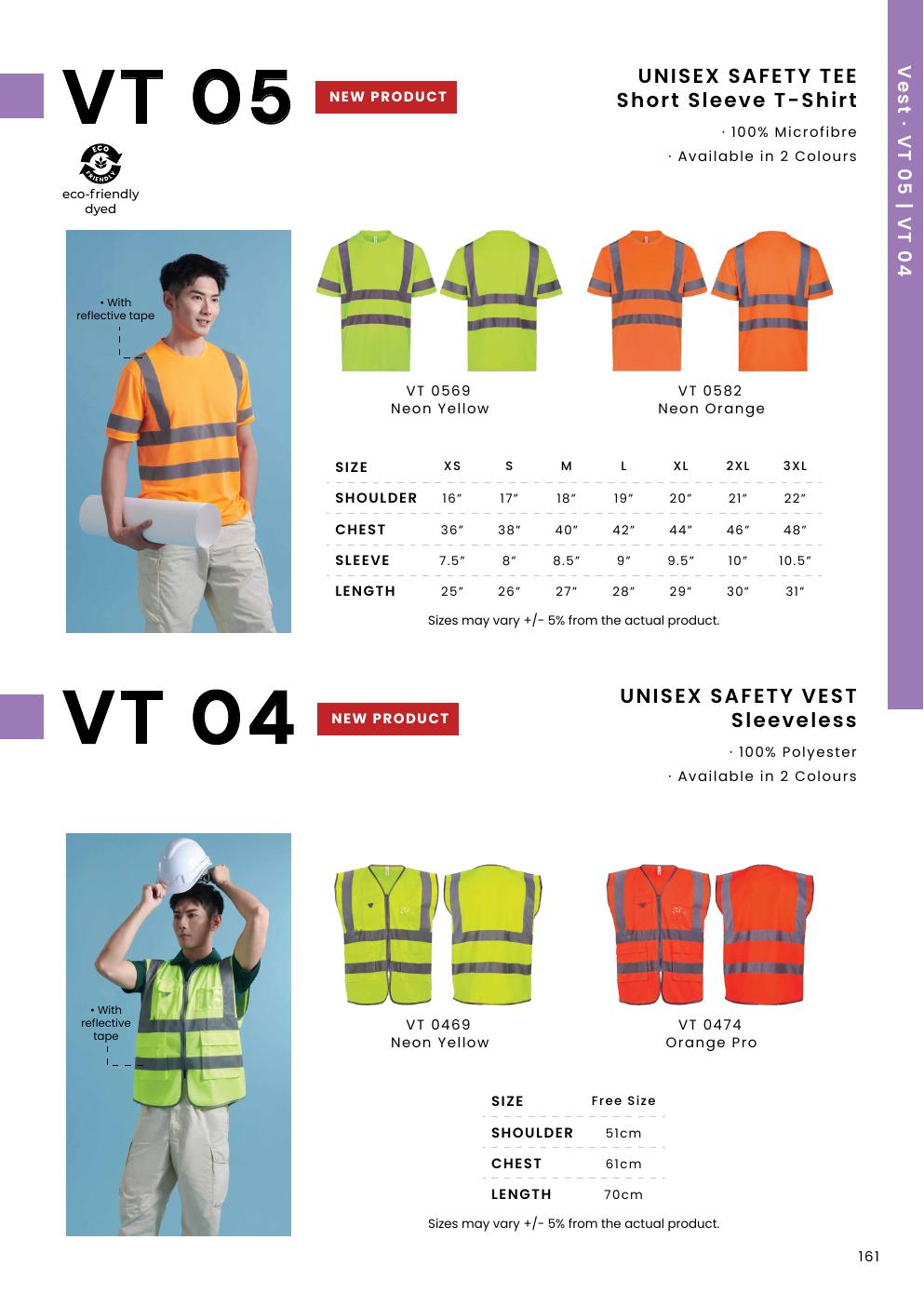 Safety Tee T-Shirt - VT05 - Oren Sport corporate uniform blank Malaysia