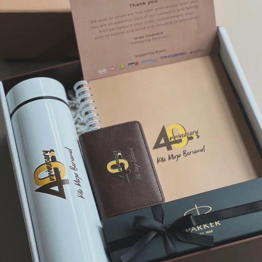 Custom Logo Gift Set - 40th Anniversary Event - Gaia Gifts Co