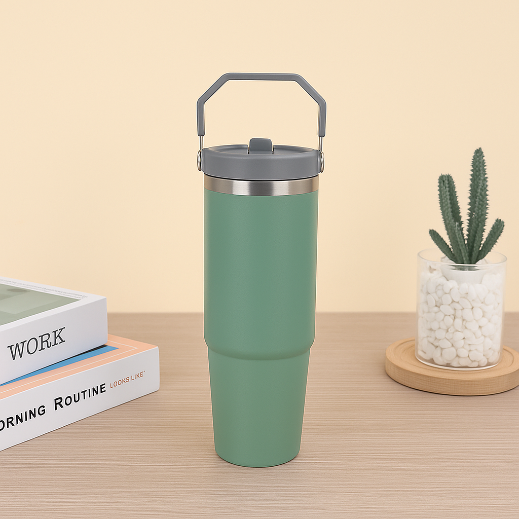 #7020 Stainless Steel Thermo Mug with Handle