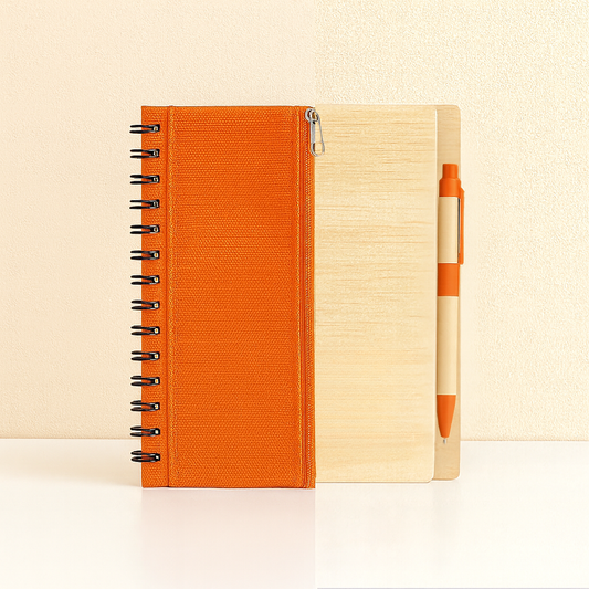#3816 Eco Notebook with Non Woven Pen Pouch & Pen
