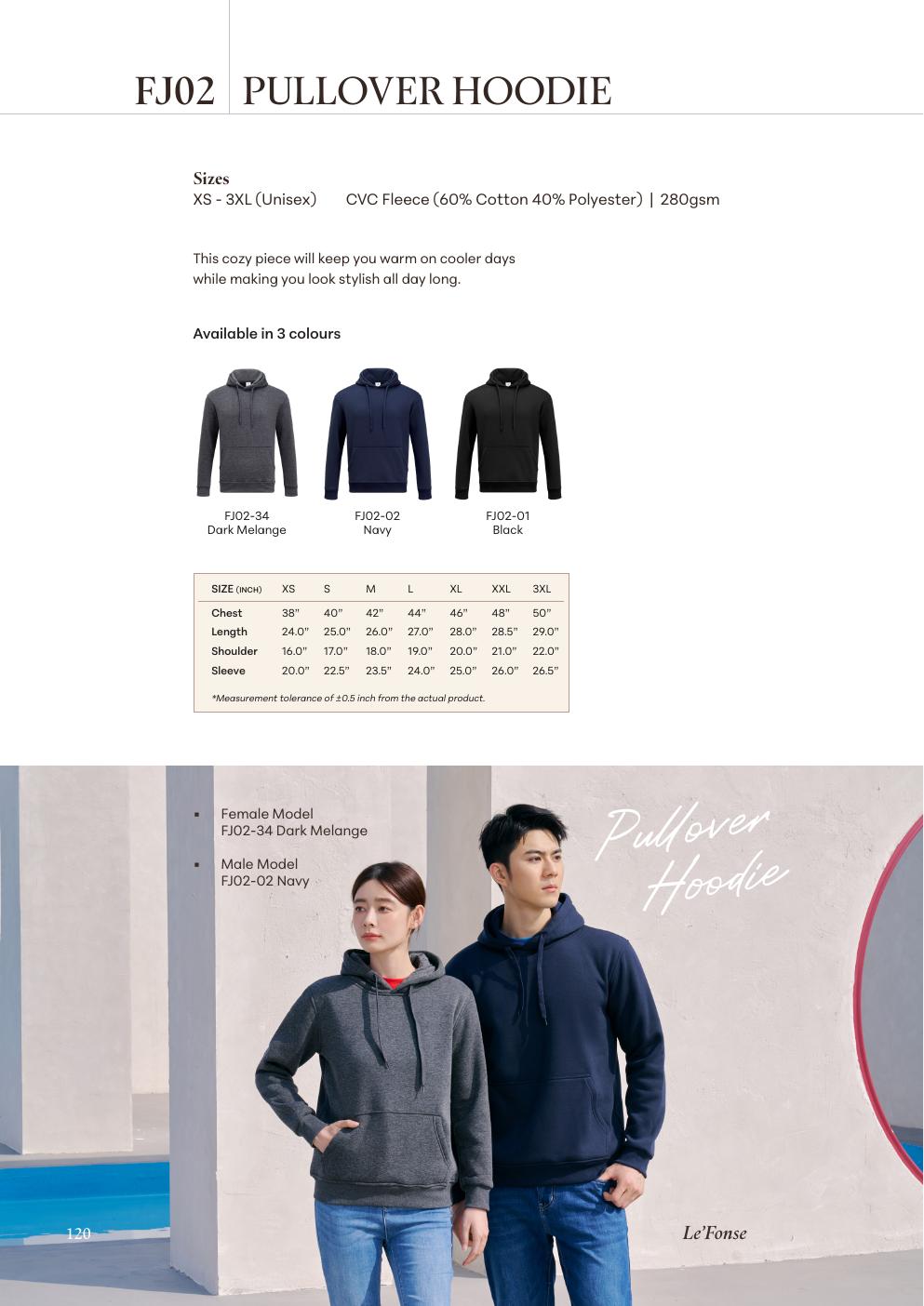 Pullover Hoodies - FJ02 - Le'fonse corporate uniform blank Malaysia