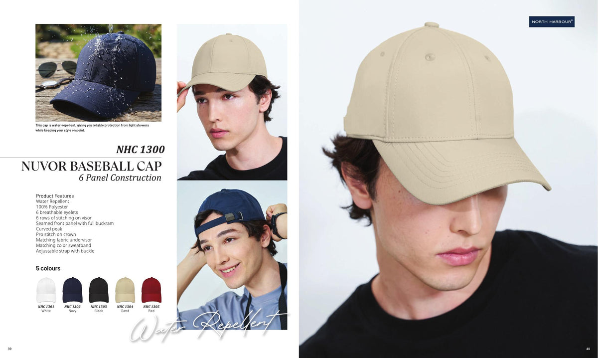 Nuvor Baseball Cap - NHC1300 - North Harbour corporate uniform blank Malaysia