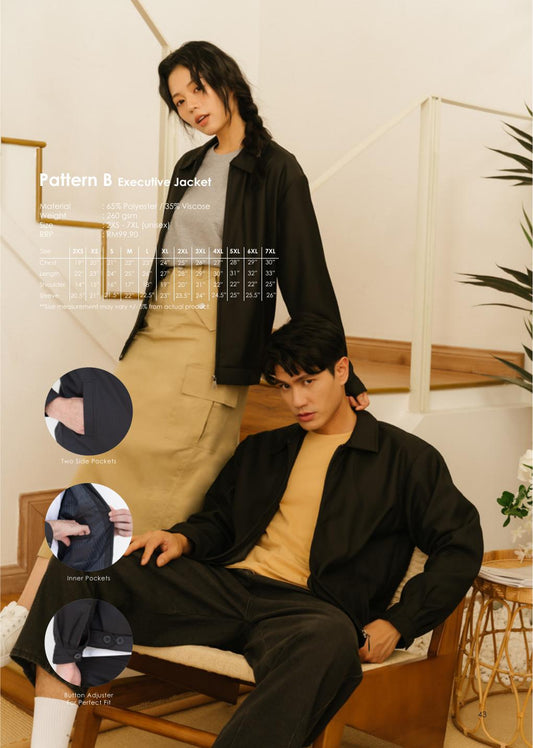 Executive Jacket - PATTERNB - Rightway corporate uniform blank Malaysia