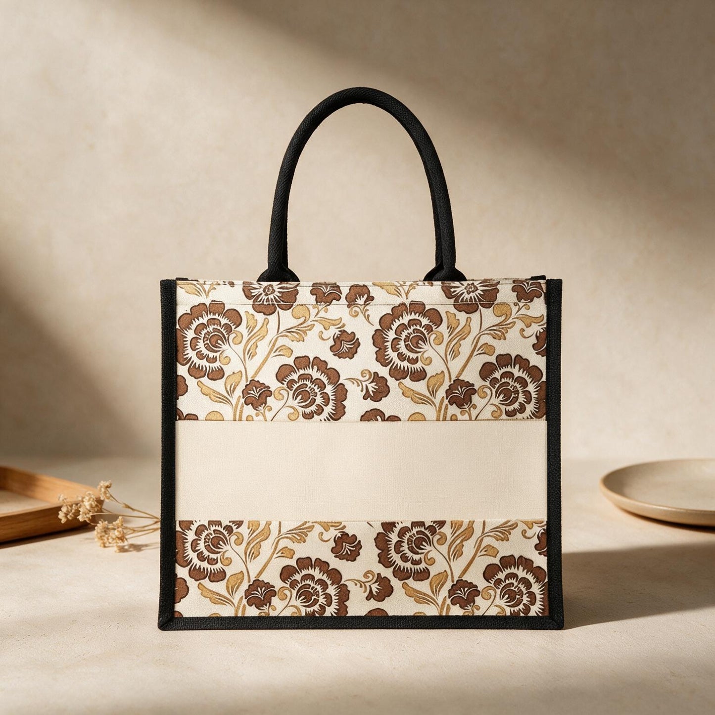 #M12 Batik Laminated Canvas Tote Bag
