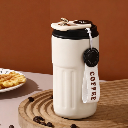 #173017 Stainless Steel Flask with Smart LED Indicator - Gaia Gifts Co