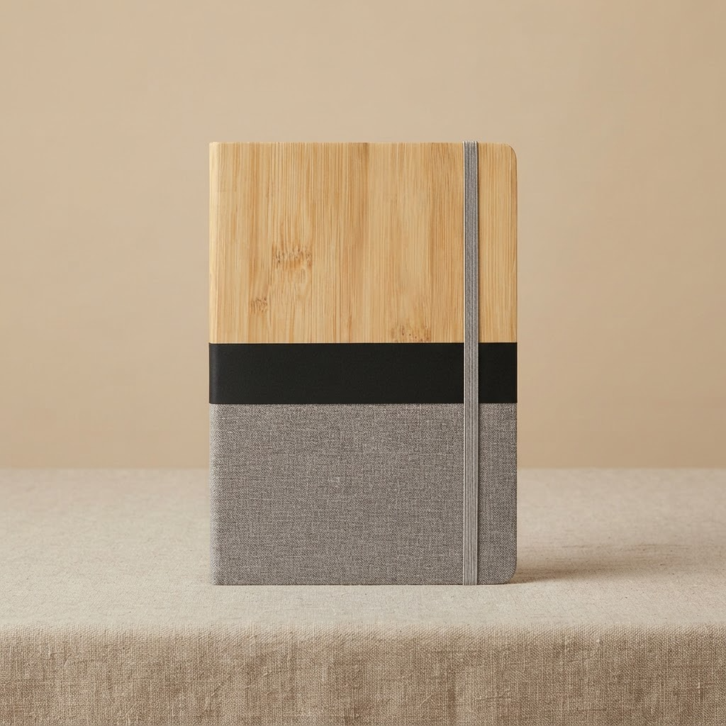 #M308 Bamboo Cover Notebook