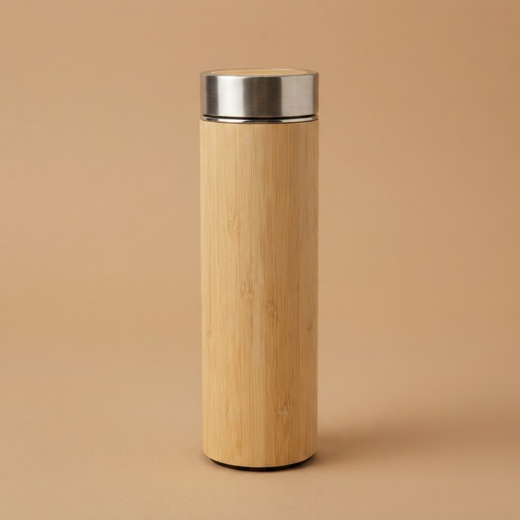 #M27 Bamboo Flask Stainless Steel Flask - Gaia Gifts Co