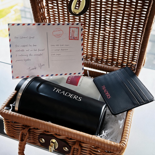 Retro Travel Basket Gift Set - Traders Hotel KL