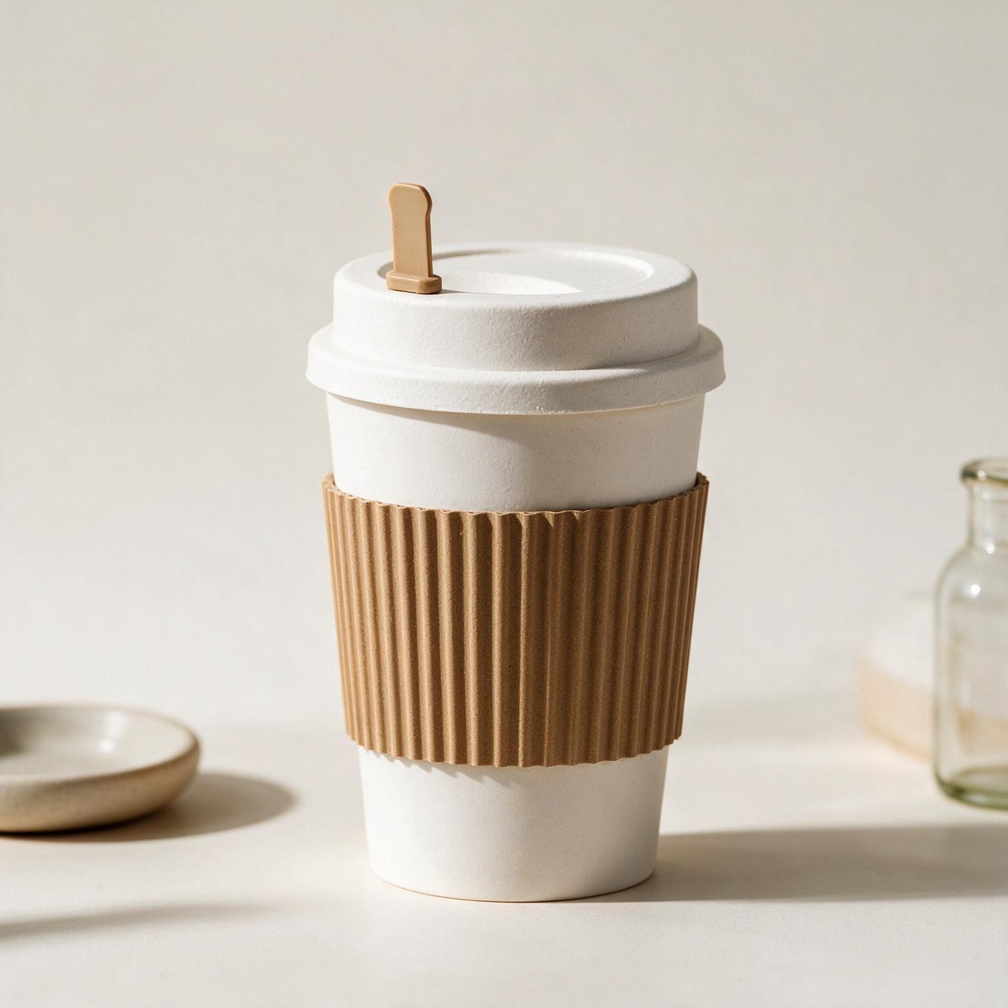 #M7 Eco-Friendly Wheat Fiber Coffee Cup