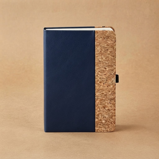 #M878 Cork Oak PU Leather Notebook - Gaia Gifts Co