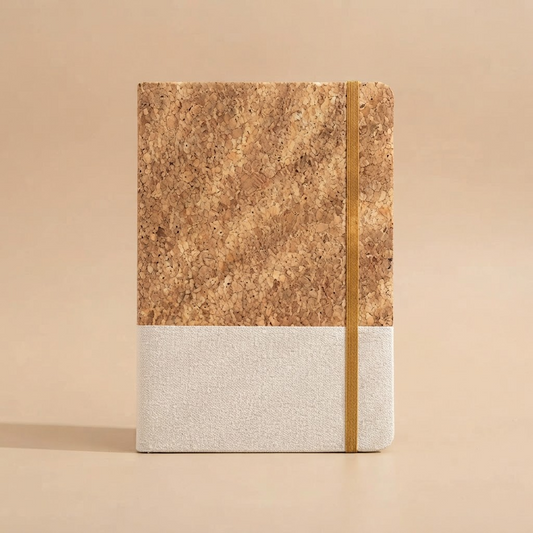 #M008 Cork Oak PU Leather Notebook - Gaia Gifts Co