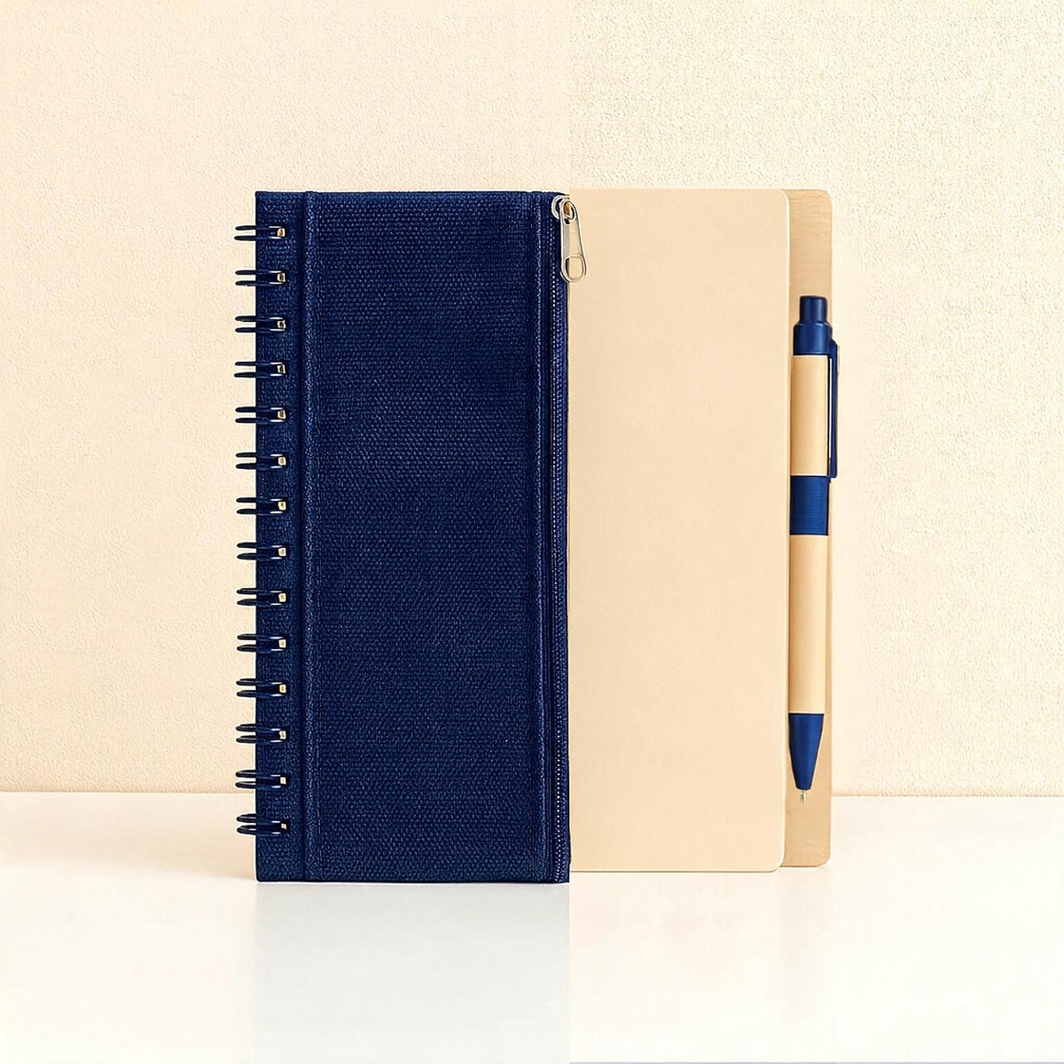 #M6 Eco Notebook with Non Woven Pen Pouch & Pen