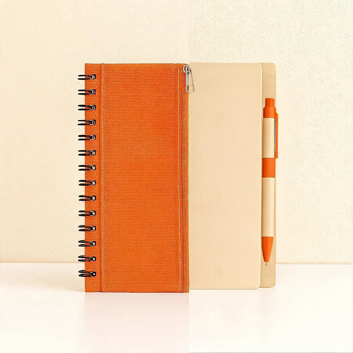 #M6 Eco Notebook with Non Woven Pen Pouch & Pen