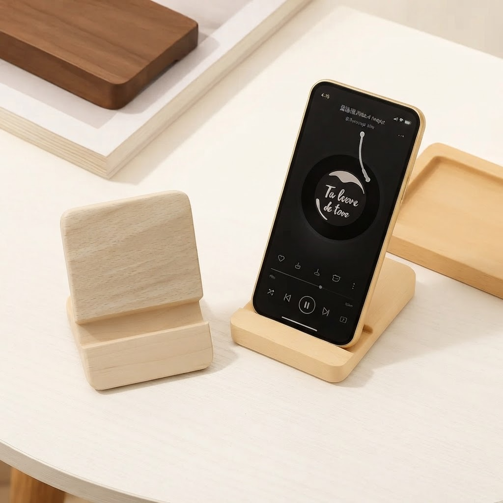 #M5 Wooden Phone Stand - Gaia Gifts Co