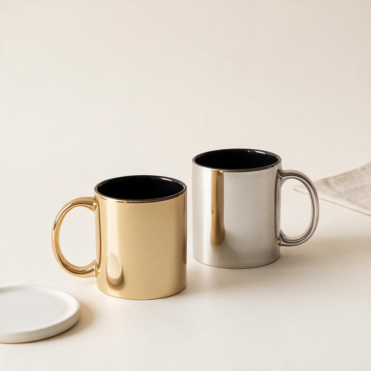 #M9 Ceramic Cup with Plating Finished.