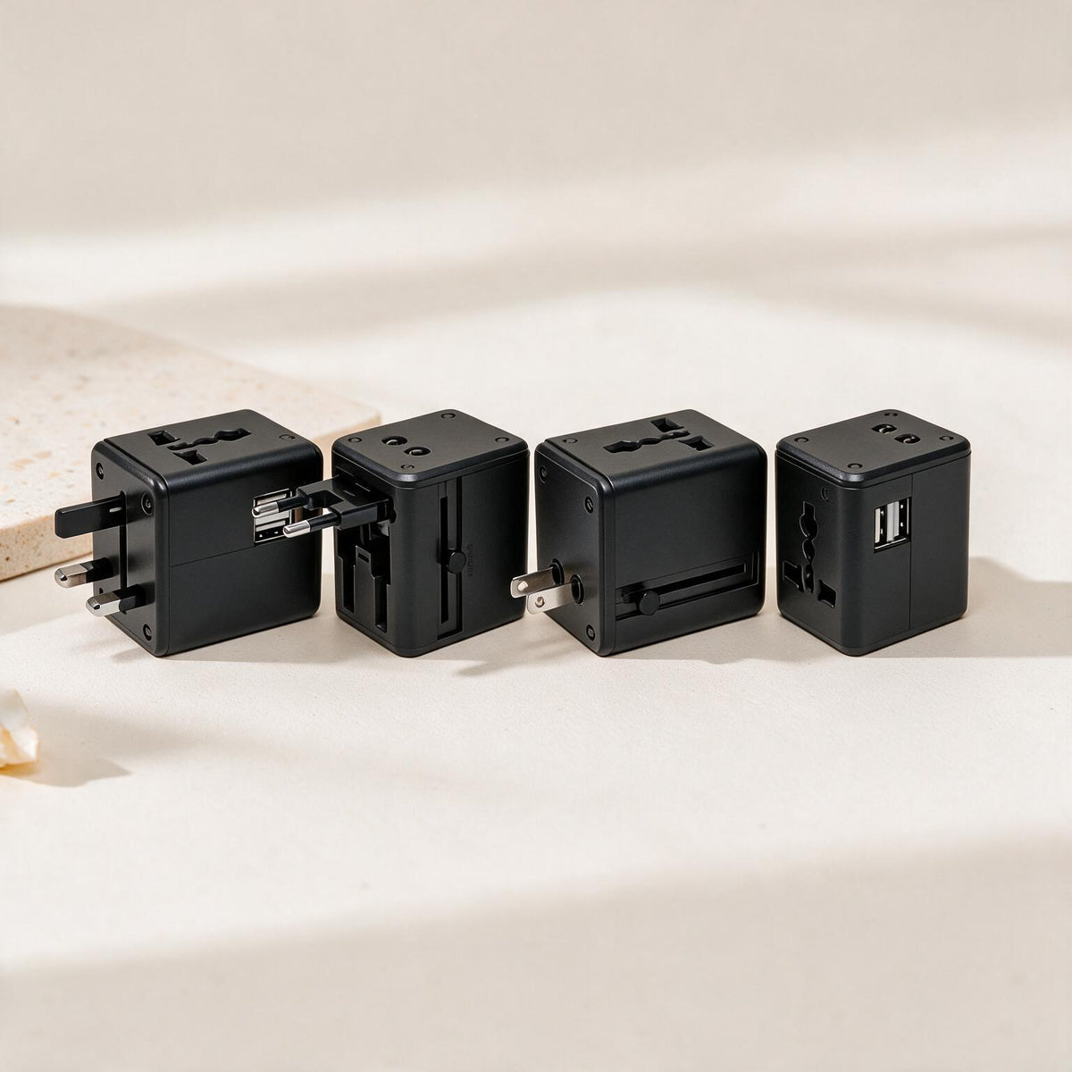 #GM2026 Universal Travel Adapter with Dual USB Ports